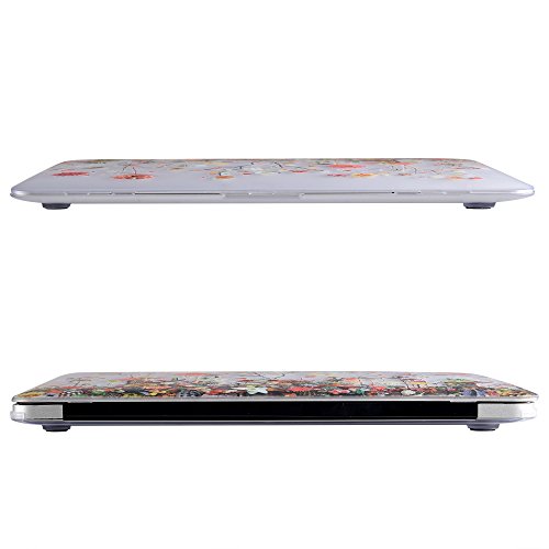 iDOO MacBook Schutzh  lle   Hard Case Cover Laptop H  lle  F  r MacBook Air 13 Zoll  A1369 A1466  - matt  Blumen