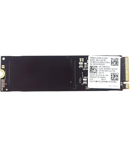 Samsung 512GB SSD M.2 2230 30mm PM991a NVMe PCIe Gen3 x4
