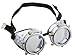 Produktbild Confettery - Kostüm Steampunk Brille Schutzbrille Schrauben mit Gummi, Silber