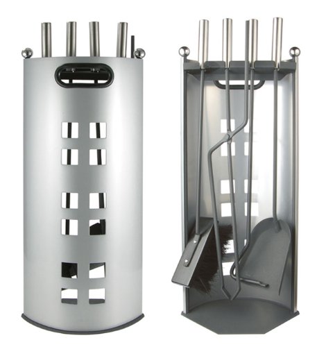 Kaminbesteck, Kamingarnitur, Kaminzubehör 5-tlg