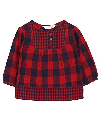 Beebay Infant-Girl 100% Cotton Woven Red & Navy Check Top (Red Check,3-6 Months) RS.381.5 (30.00% Off) - Amazon