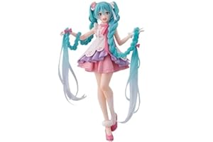 tshy Anime Hatsune Miku Action Figure Pink Double Ponytail Style Figurine Decoration Collectibles Character Model PVC Figure Toys Kids Dolls Office Ornaments 20cm, Red