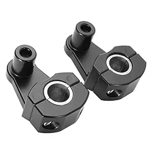 Electomania Aluminium Alloy 22 mm Handlebar Clamps Riser Motorcycle Handle Universal (Black)