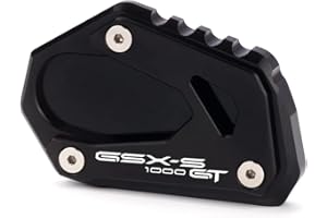 Modeer For Suzuki GSX-S 1000GT 2022 Motorcycle CNC Support Extension Plate Stand Side Stand Pad GSxs 1000 gt gsxs1000gt Accessories (Black)