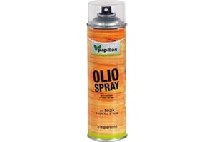 PAPILLON OLIO PORTETTIVO RAVVIVANTE PER LEGNO SPRAY 500ML - TEAK - MOBILI -TRASPARENTE