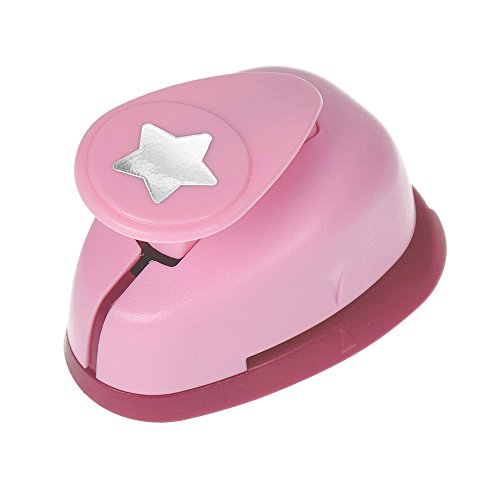 efco 1790019 Stanzer S, Stern Motivstanzer (Ausstanzung 1,6 cm x 1,6 cm), Kern: Metall, Pink, 6 x 4 x 4,5 cm