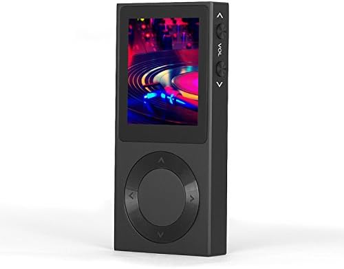 BENJIE 1.8" TFT Screen Full Zinc Alloy Lossless HiFi MP3 Music Player Support DSD /Bluetooth/ AUX (Black)