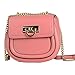 Produktbild Uzanesx Ein-Schulter-Tasche modische Schulter zurück schrägen Cross-Bag Damen Ledertasche in der Hand (Color : Pink)