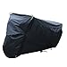 Price comparison product image Awnic Waterproof Motorcycle Cover Motorbike Cover 210T Taffeta with Anti-UV Coating Anti-theft Keyhole Night Protective Reflective Bands -Black/Silver