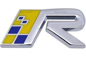 XCBW Selbstklebende Auto dick Emblem Aufkleber Heckkofferraum Ersatz für Volvo XC60 S90 XC90 S60 Polestar Abzeichen (Schweden R)