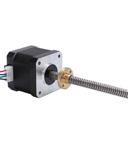 Iverntech Moteur Pas à Pas NEMA 17 Avec Vis T8 Intégrée 310mm - Haute Couple Pour Prusa I3, Reprap, CoreXY, MP Select Mini Et CNC
