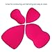 amoore Pack of 4 Makeup Sponge Makeup Applicator Latex-free Foundation Sponge Makeup Blender Set (RED)