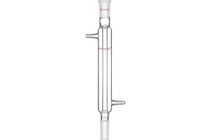 stonylab Condensatore Liebig in Vetro Borosilicato con Condensatore in Vetro da Laboratorio Lunghezza 200 mm, Lunghezza 24/40
