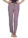 Clovia Cotton Striped Pyjama With Solid Waist Band - Purple RS.399.00