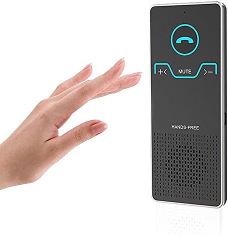 Handsfree Bluetooth Visor car Kit Speakerphone, GPS voice guide, Music,SZBAYO Wireless In Car Visor Hands-Free Wireless Bluetooth speakerphone kits for connect 2 iPhone X/8/7Plus/7/6/5S, iPad, Samsung, HTC, LG, Android Phones &amp; Tablets