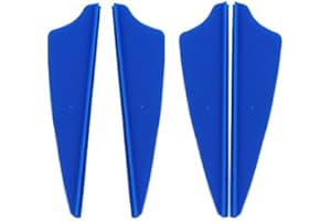 Mangobuy 100 pcs 2" Shield Plastic Blue Arrow TPU Fletching Vane Archery Bow For Hunting
