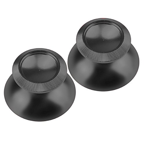 MITE Benutzerdefinierte Metall Thumbsticks Analog Thumbsticks für Sony Dual Shock Controller PS4 Auf Lager (Black)