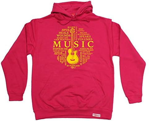 Banned Member Premium BM Music is My Life Guitar Design - Hoodie Funny Christmas Casual Birthday Hoody Novelty Clothing
