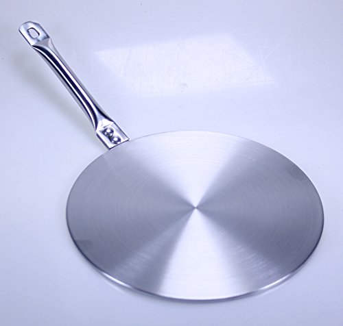 Induktionsadapter für jedes Kochgeschirr Adapterplatte Durchmesser ca 23 cm Edelstahl Induktionskochfelder Simmerplatte