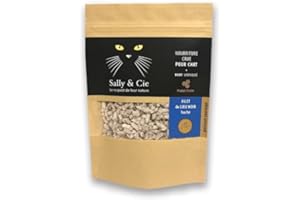 SALLY & CIE Croquette BARF - Filet de Lieu Noir haché Lyophilisé pour chat
