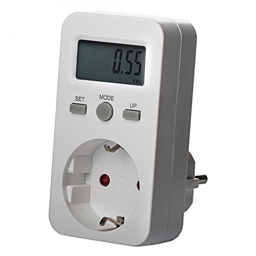 Energiekostenmessgerät max. 3680W Energiemonitor Stromverbrauch Strommessgerät Energie Energieverbrauch Stromkosten Messgerät HG01EM