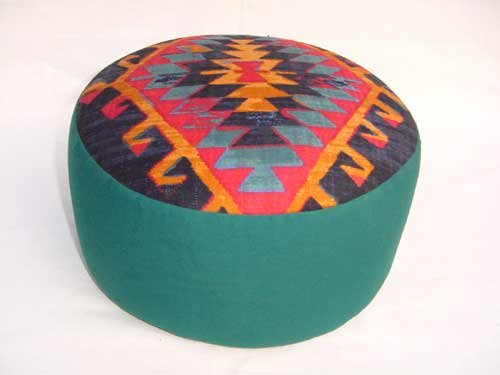 Preisvergleich Produktbild Yogakissen 30x15cm; Kelim / petrol