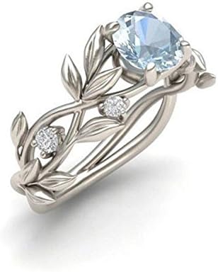 Yuneody Sterling Silver Sapphire Rings Flowerring Party Accessories Diamond table Engagement Geometric Type Vintage CrystaL Charming