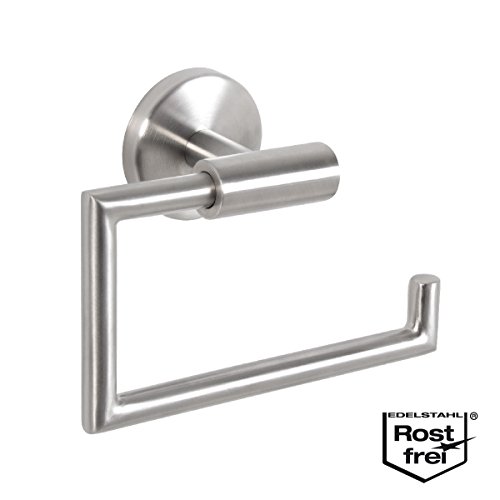 bremermann® Bad-Serie PIAZZA – Toilettenpapierhalter aus mattem Edelstahl - 2