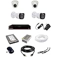 CP Plus HD 2.4 MP 4-Channel DVR Kit with 2 Dome, 2 Bullet Camera, 1 TB HDD and All Required Accessories
