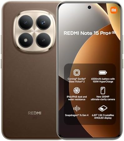 Redmi Note 15 Pro+ 5G 8+256 Mocha Brown (No power adapter included)