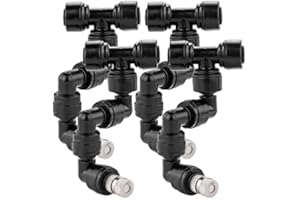 ACBungji 4 boquillas para reptiles Fogger 360 grados ajustable rociador sistema de enfriamiento de pulverización boquillas de reptil para selva tropical Rainforest Tank Pet Single Head