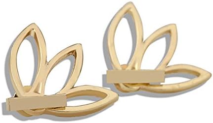 Lady Stud Earing 2 Pair Gold And Silver Personality Simple Fashion Hollow Lotus Earing
