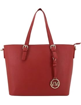 Vanessa & Melissa (Farbauswahl) Damen Handtasche PU-Leder Shopping Bag Shopper Freizeit/Schule/Büro