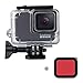 Price comparison product image OOOSUE Housing Case for GoPro Hero 7 Silver Hero7 White, Diving Protective Housing Shell 45m with Red Filter and Bracket Accessories for GoPro (2018)