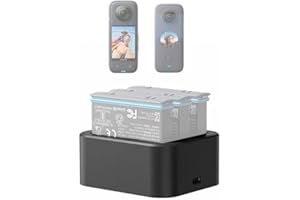 Fotoleey Caricabatterie per Insta360 X3, X2
