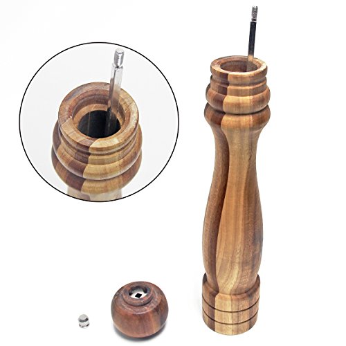 Signstek Salz/Pfeffermühle Gewürzemühle aus Holz 12 Inch - 3