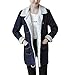Produktbild Amphia Damen Strickjacke Revers Mantel Lange Jacke Winterjacke Kapuzenjacke,Woswarm Jackets Pelzkragen Denim Jacken Outcoat Jean Outwear(Blau,XL)