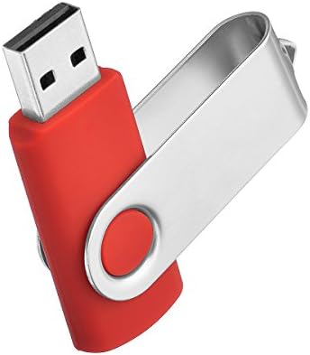 VIEKUU USB 3.0 Cle 32 GB Rotatif Flash Drive Stockage de donée Pour Ordinateur, Lecteur, Télévision, Automobile,etc (1 PC, Rouge)