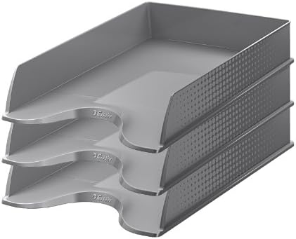 Esselte - Fusion - Set of 10 Letter Trays Opaque Grey