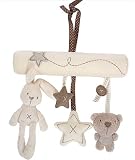WayGo Mobile für Kinderwagen/Kinderbett, zum Aufh?ngen, mit Plüschtieren (Hase, Stern) und Musik