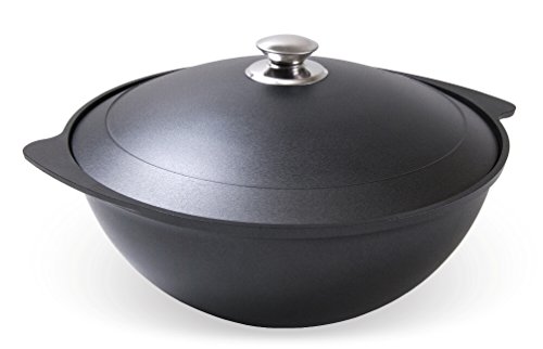 Kazan - Kasan 9 Liter mit Antihaftbeschichtung und Deckel Kochtopf Schwarz WOK
