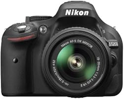 Nikon D5200 SLR-Digitalkamera (24,1 Megapixel, 7,6 cm (3 Zoll) TFT-Display, Full HD, HDMI) Kit inkl. AF-S DX 18-55 VR II Objektiv schwarz