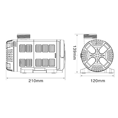 SuperECO Teichpumpe CET-15000 150W 15000l/h Filterpumpe mit Strömungswächter - 8
