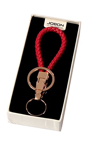 Preisvergleich Produktbild Schlüsselringe Gürtelschlaufe Schlüsselanhänger Schlüsselhalter Rosarot Leder Roségold Legierung (Rosarot)