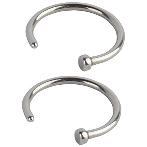 iDealhere 2X 316 L Chirurgenstahl Nasenpiercing Fake Hoop Ring Titan Stahl Piercing Schmuck
