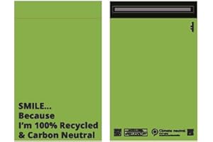 REPACKBIZ 50x Mailer Bags Mailing Envelope Made from 100% Recycled Material Colourful Parcel Shipping Smart Mailer(12 x 16 Inch,Green)