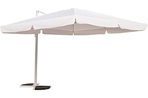 Yellow shop - GARDA Ombrellone decentrato da Giardino mt 3x2 in alluminio richiudibile da esterno Arredo Piscina, Gazebo, Terrazze, Balconi