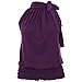 Women Ladies Pleated Coloured Halter Neck Ruched Sexy Top Blouse Hot Party Top