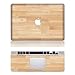 Produktbild Vati Blätter Abnehmbare Holzbodenschutz Full Cover Vinyl Art Haut-Abziehbild-Aufkleber-Abdeckung für Apple MacBook Pro 13,3 "Zoll (A1278)
