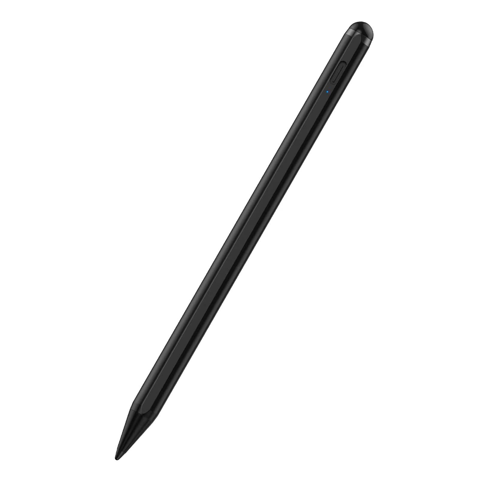Stylus Pen for iPad 9th&10th Generation-2X Fast Charge Active Pencil Compatible with 2018-2024 Apple iPad Pro 11"/12.9"/M4, iPad Air 3/4/5/M2, iPad 6-10, iPad Mini 5/6 Gen-Black